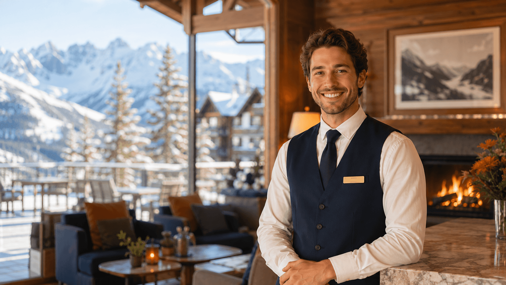 Staff in hotel di montagna