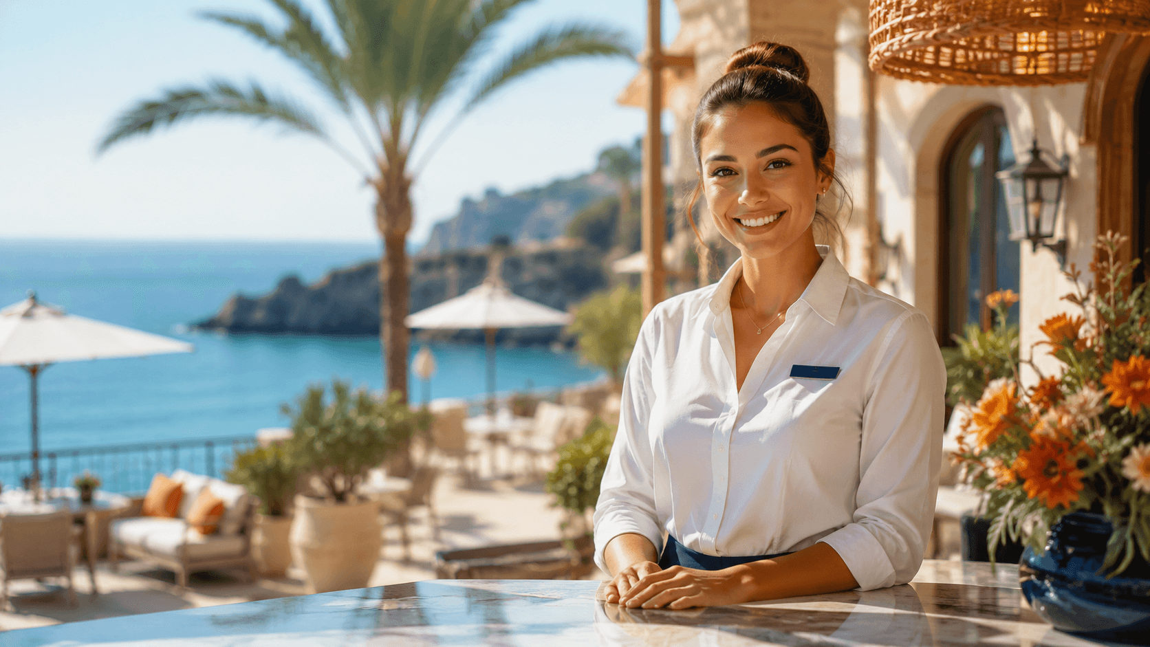 Receptionist in resort al mare